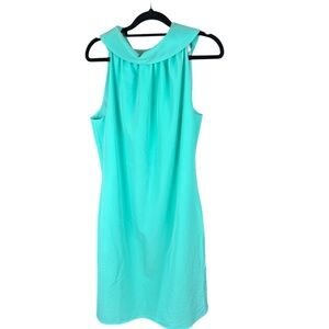 Sail to Sable Green Sheath Dress Halter Cocktail dress ** call out in pics